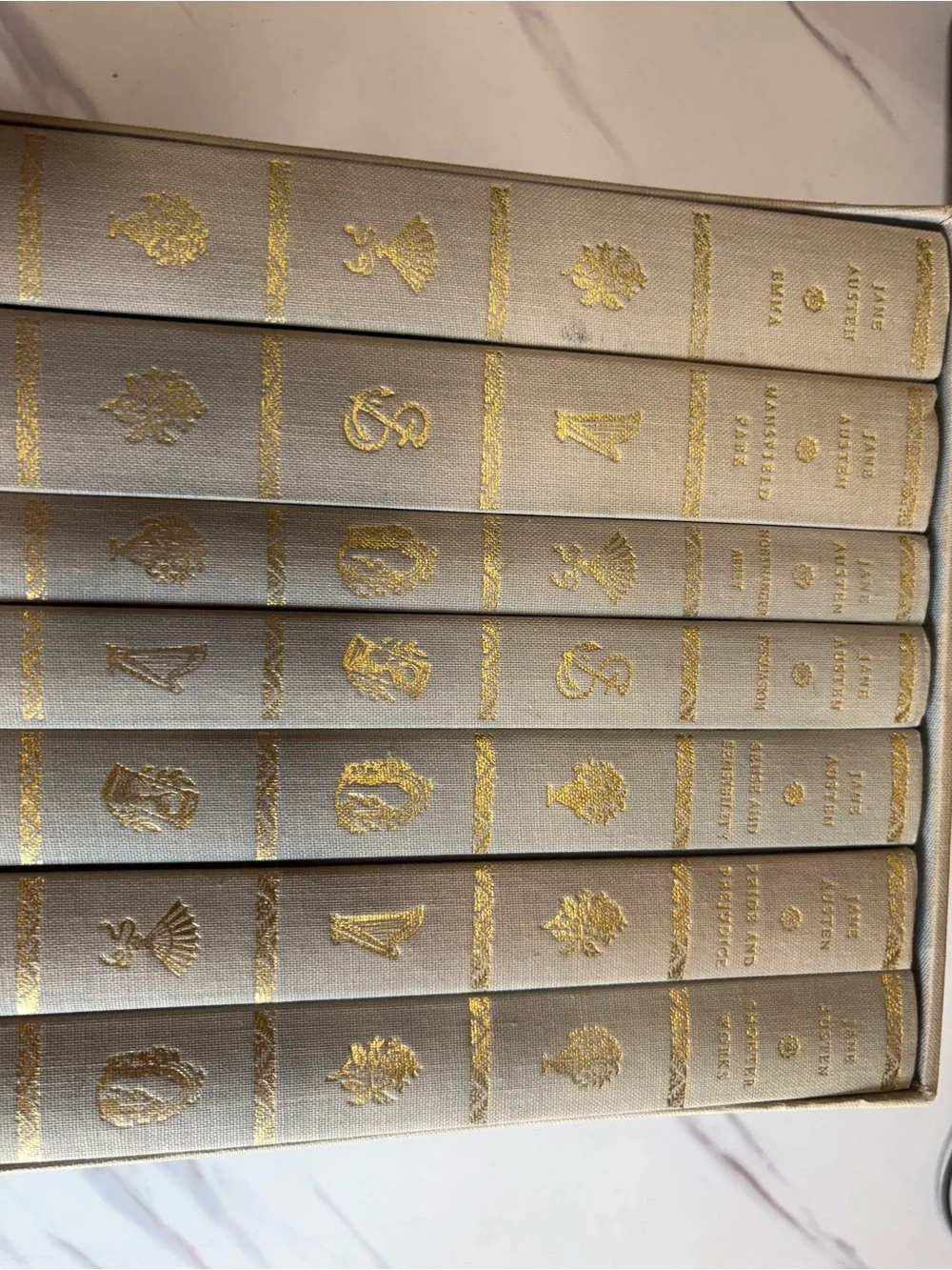 🔥 1989 Jane Austen Complete 7 Vol Set Folio Society Joan Hassall Slipcase🔥